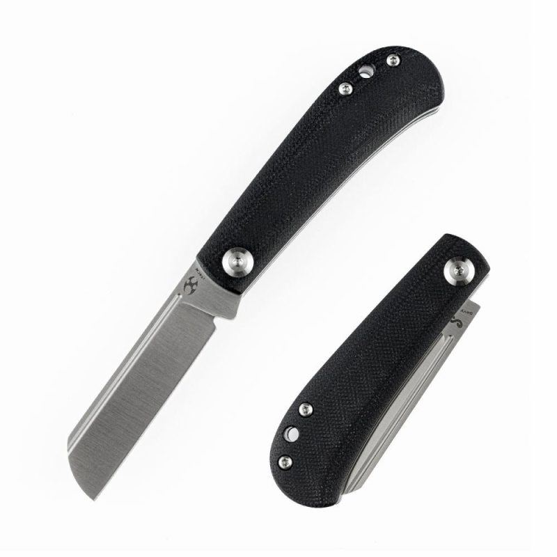 Bevy Slip Joint Knife Black G10 Handle (2.9” 154CM Blade)Nick Swan Design-T2026F1 Black | Folding Pocket Knives