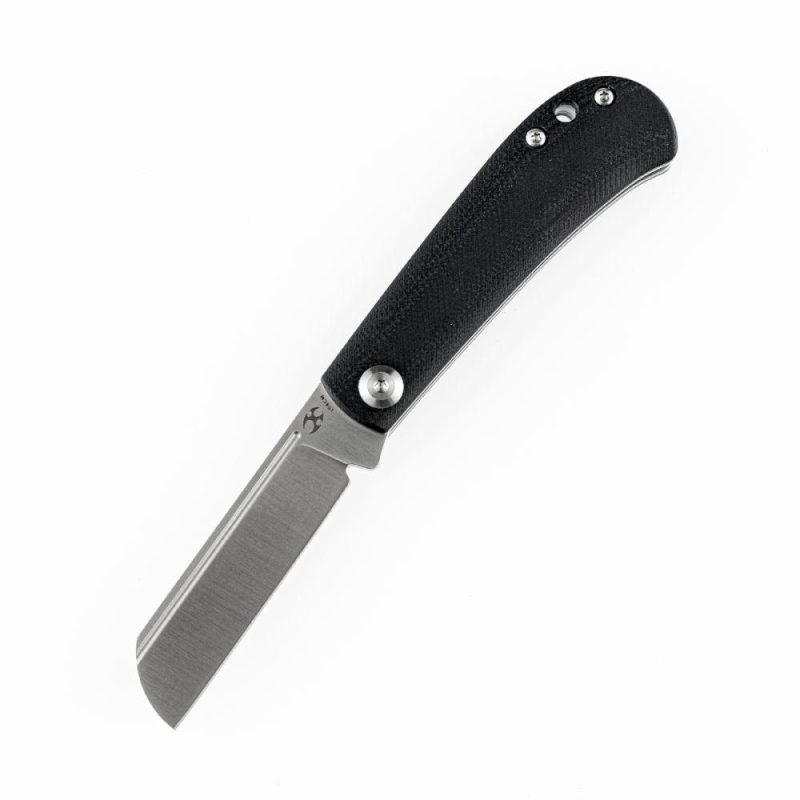 Bevy Slip Joint Knife Black G10 Handle (2.9” 154CM Blade)Nick Swan Design-T2026F1 Black | Folding Pocket Knives