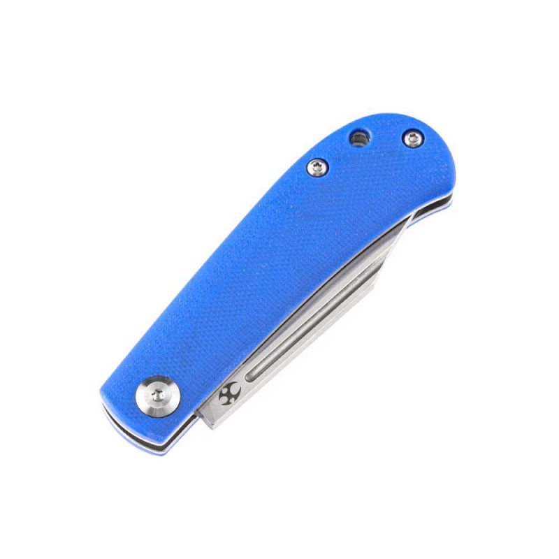 Bevy Slip Joint Knife Blue G10 Handle (2.45” 154CM Blade)Nick Swan Design-T2026S7 Blue | Folding Pocket Knives