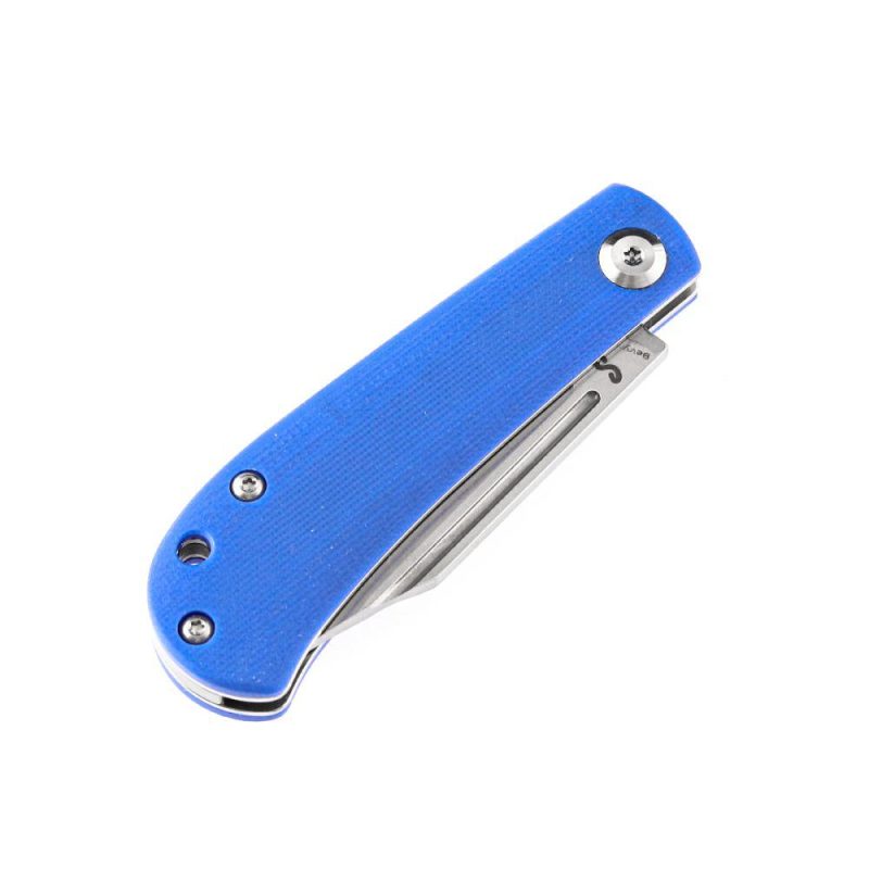 Bevy Slip Joint Knife Blue G10 Handle (2.45” 154CM Blade)Nick Swan Design-T2026S7 Blue | Folding Pocket Knives