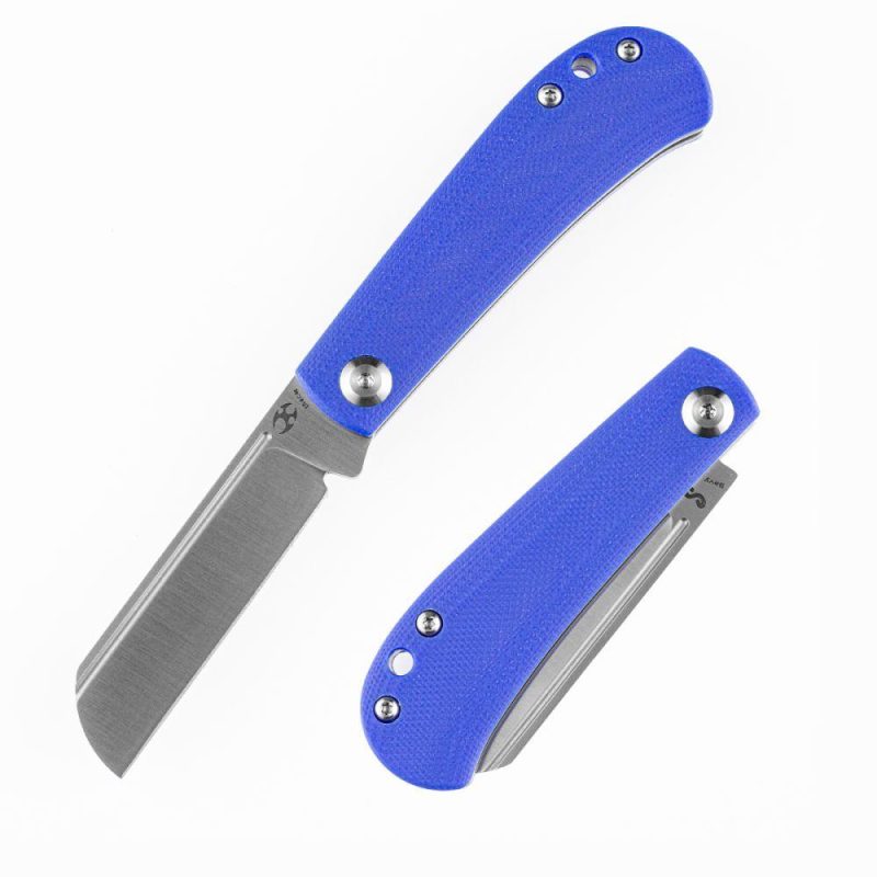 Bevy Slip Joint Knife Blue G10 Handle (2.9” 154CM Blade)Nick Swan Design-T2026F5 Blue | Folding Pocket Knives