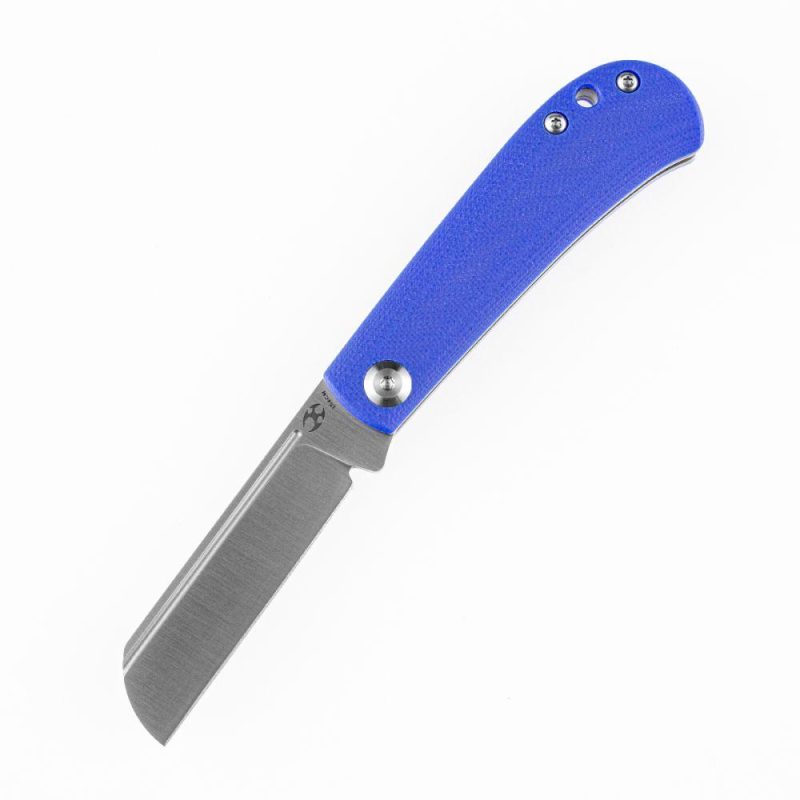 Bevy Slip Joint Knife Blue G10 Handle (2.9” 154CM Blade)Nick Swan Design-T2026F5 Blue | Folding Pocket Knives