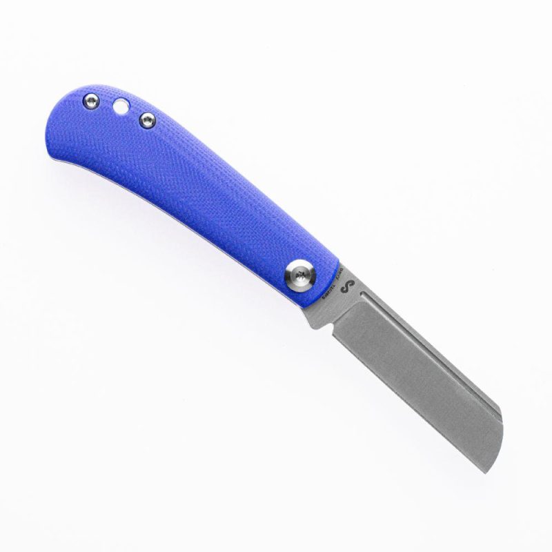 Bevy Slip Joint Knife Blue G10 Handle (2.9” 154CM Blade)Nick Swan Design-T2026F5 Blue | Folding Pocket Knives