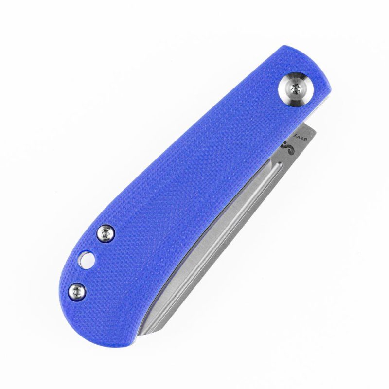 Bevy Slip Joint Knife Blue G10 Handle (2.9” 154CM Blade)Nick Swan Design-T2026F5 Blue | Folding Pocket Knives