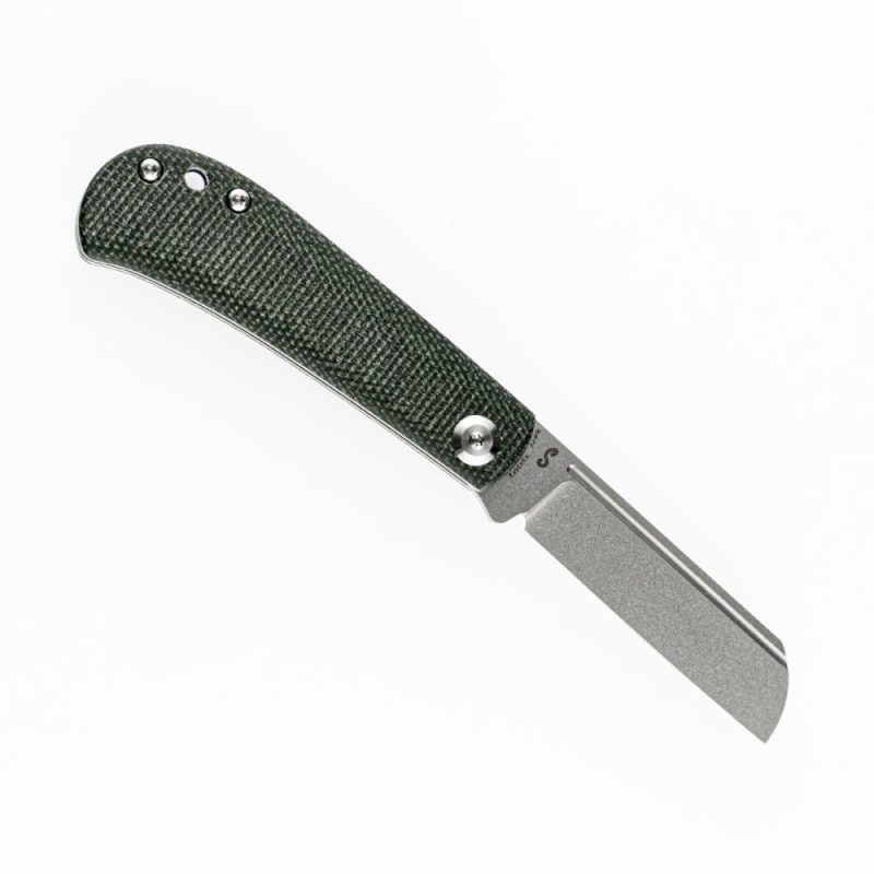 Bevy Slip Joint Knife Green Micarta Handle (2.9” 154CM Blade)Nick Swan Design-T2026F2 Green | Folding Pocket Knives