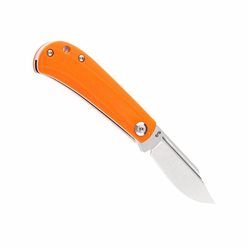 Bevy Slip Joint Knife Orange G10 Handle (2.45” 154CM Blade)Nick Swan Design-T2026S8 Orange | Folding Pocket Knives