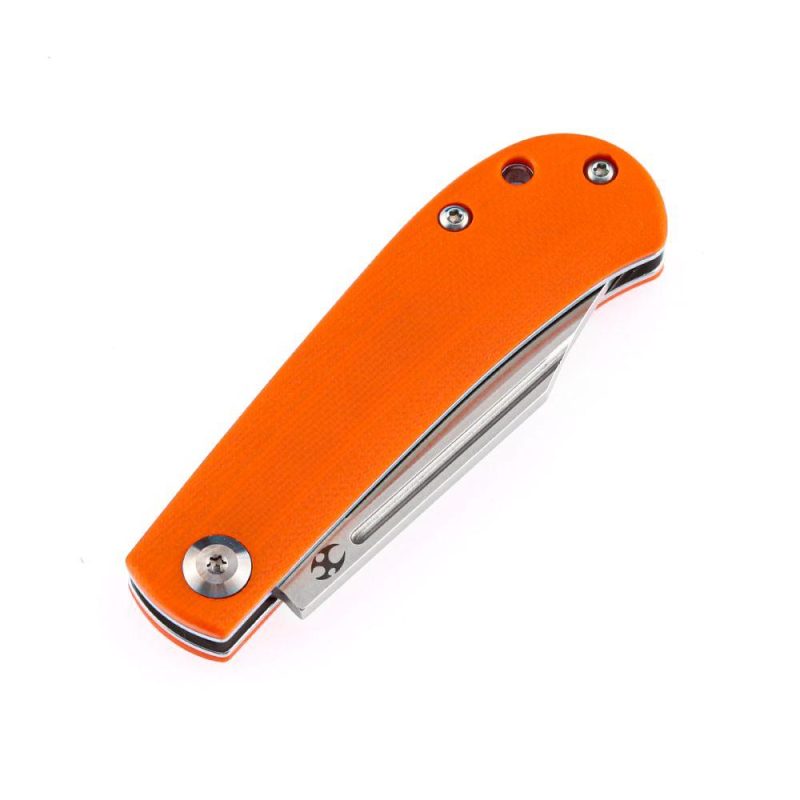 Bevy Slip Joint Knife Orange G10 Handle (2.45” 154CM Blade)Nick Swan Design-T2026S8 Orange | Folding Pocket Knives