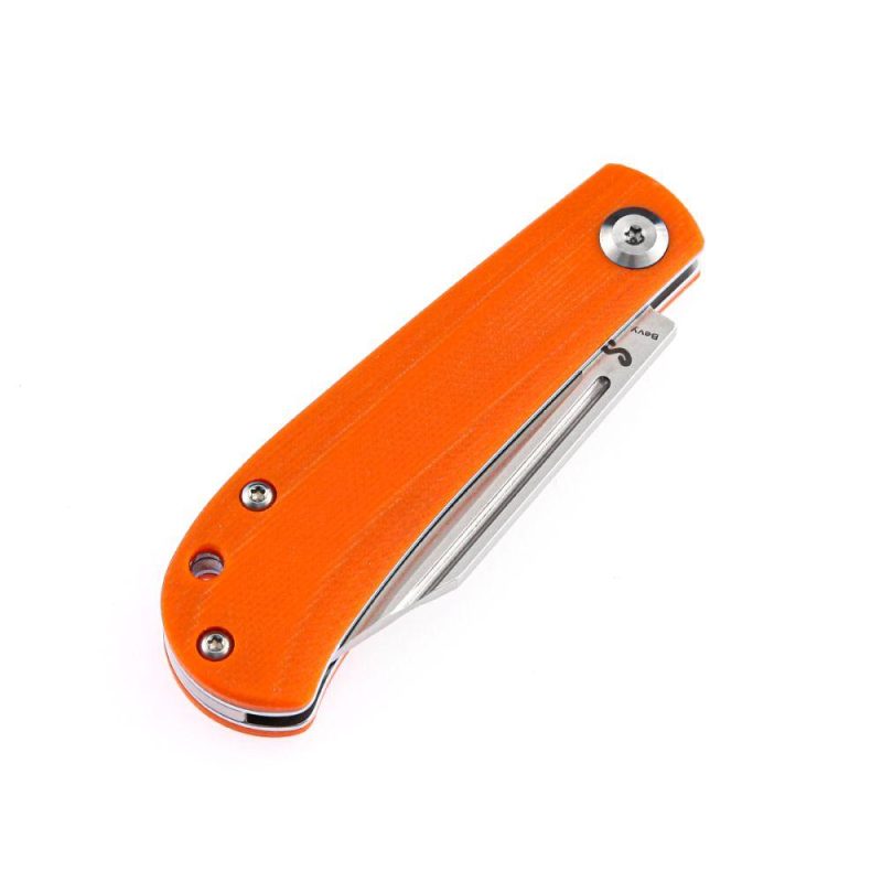 Bevy Slip Joint Knife Orange G10 Handle (2.45” 154CM Blade)Nick Swan Design-T2026S8 Orange | Folding Pocket Knives