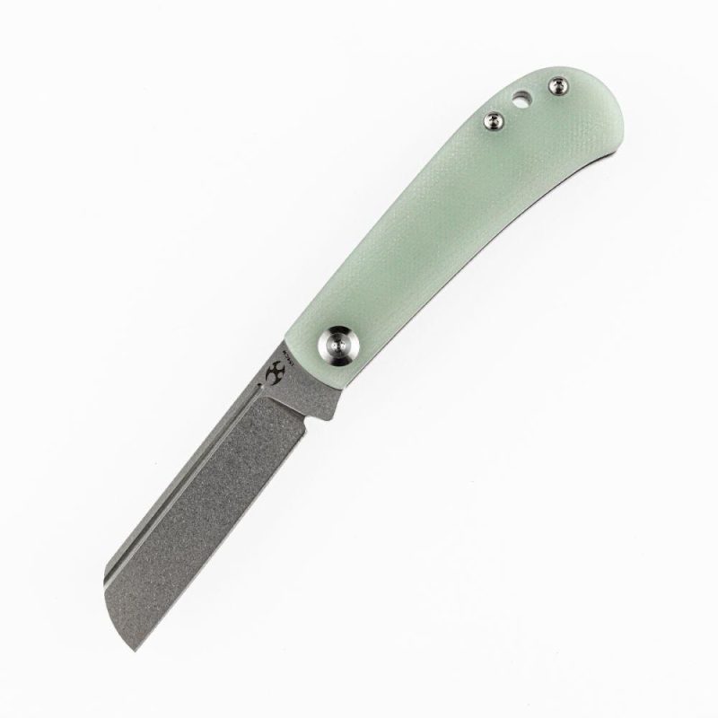 Bevy Slip Joint KnifeJade Micarta Handle (2.9” 154CM Blade)Nick Swan Design-T2026F4 Jade | Folding Pocket Knives