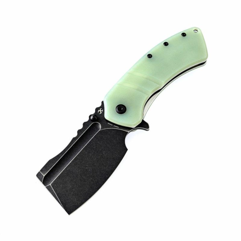 Cleavers XL Korvid T1030A3 Jade G10 Handle Designed by Koch Tools Jade | Folding Pocket Knives