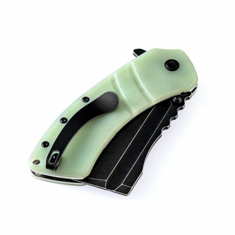 Cleavers XL Korvid T1030A3 Jade G10 Handle Designed by Koch Tools Jade | Folding Pocket Knives