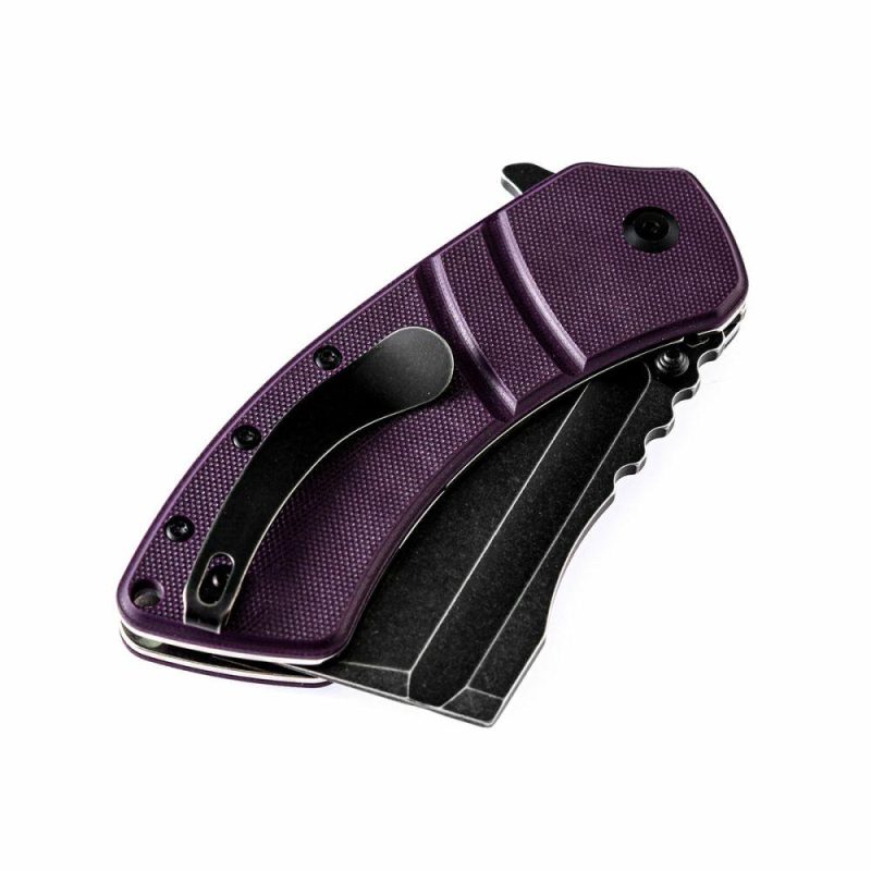 Cleavers XL Korvid T1030A4 Purple G10 Handle Designed by Koch Tools Purple | Folding Pocket Knives