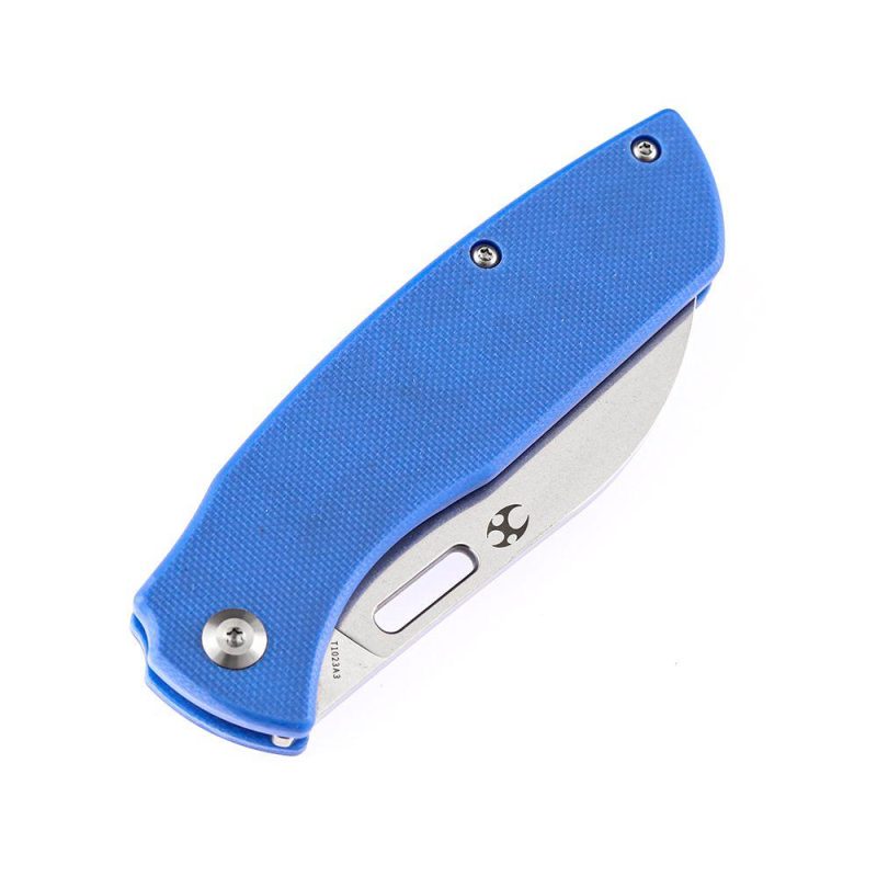 Convict T1023A3 Stonewashed 154CM Blue G10 Handle with Sheepdog Knives Design Blue | Folding Pocket Knives