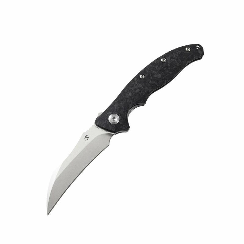 Copperhead K1017A1 CPM-S35VN Blade Shred Carbon Fiber Handle with Branton/Ehlers Design | Folding Pocket Knives