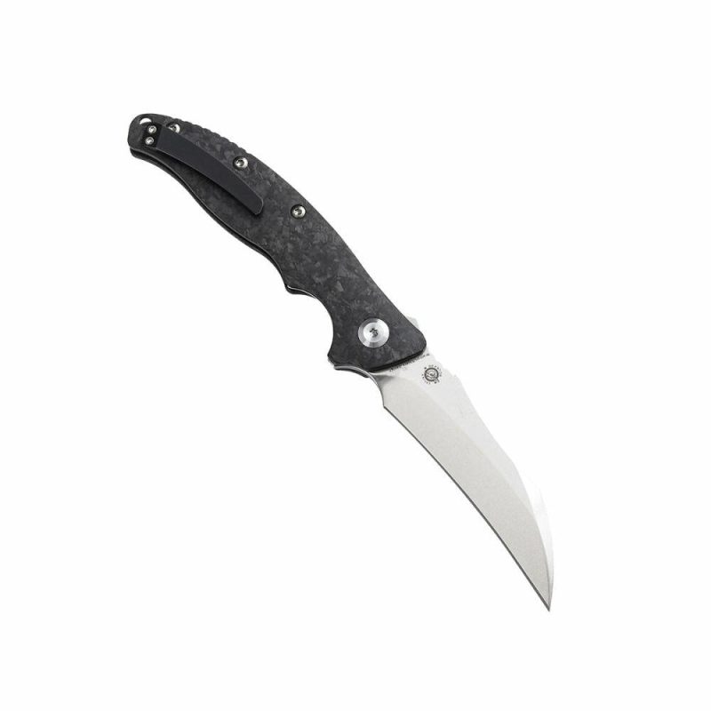 Copperhead K1017A1 CPM-S35VN Blade Shred Carbon Fiber Handle with Branton/Ehlers Design | Folding Pocket Knives