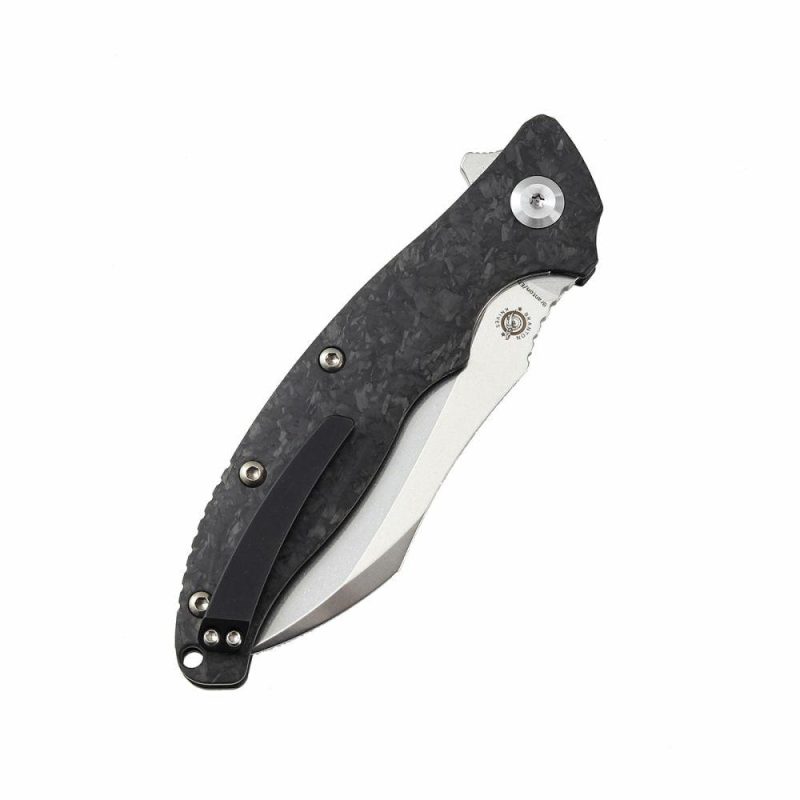 Copperhead K1017A1 CPM-S35VN Blade Shred Carbon Fiber Handle with Branton/Ehlers Design | Folding Pocket Knives