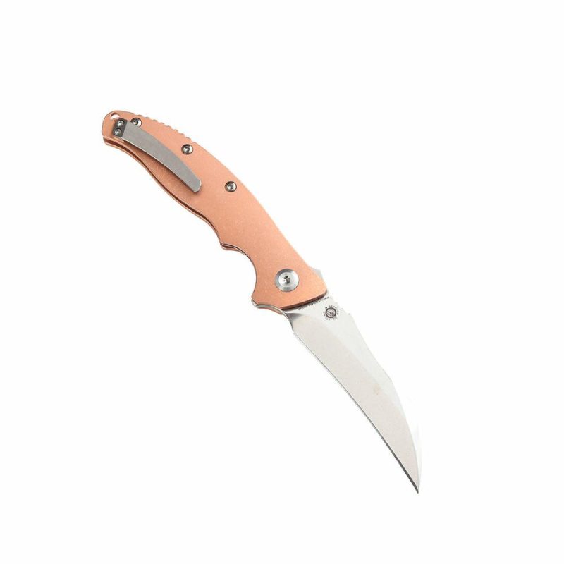 Copperhead K1017A4 CPM-S35VN Blade Copper + Stainless Steel Handle with Branton/Ehlers Design | Folding Pocket Knives