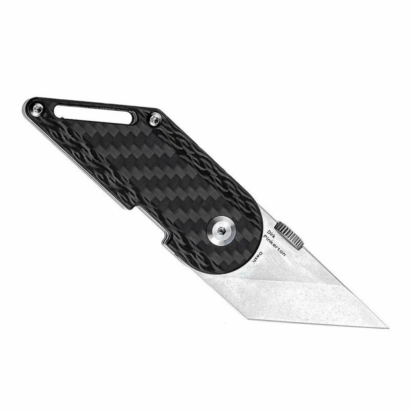 Dash K3045A2 Designed by Dirk Pinkerton Stonewashed CPM-S35VN Twll Carbon Fiber Black | Folding Pocket Knives