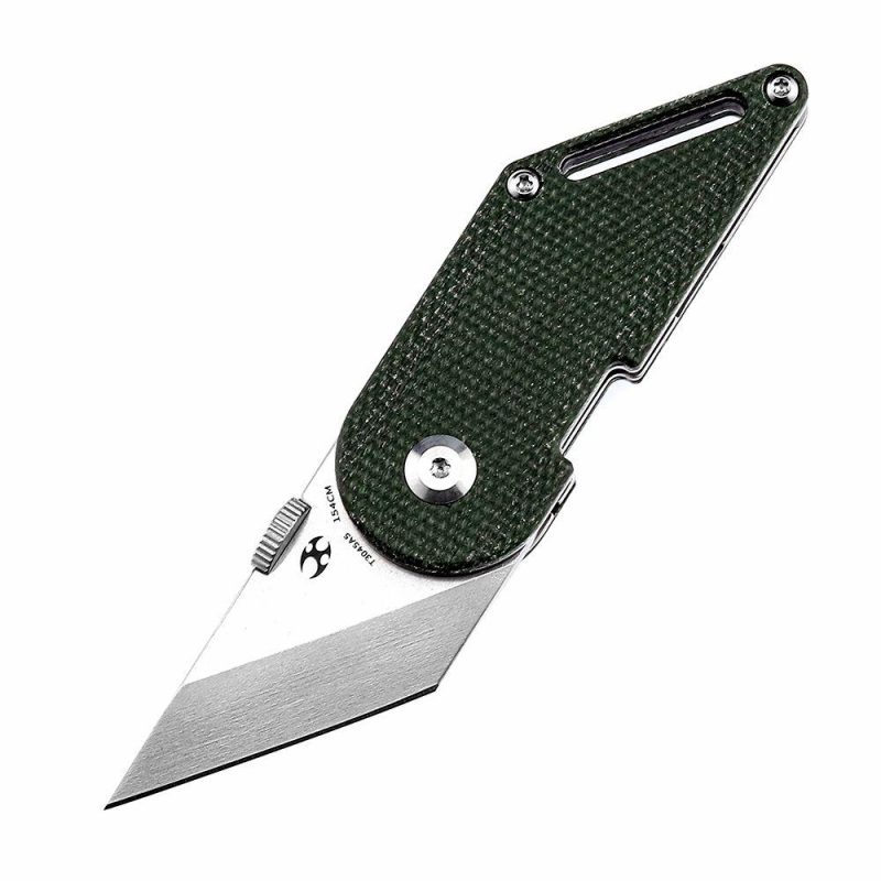 Dash T3045A5 Designed by Dirk Pinkerton Stonewashed 154CM Green Micarta Green | Folding Pocket Knives