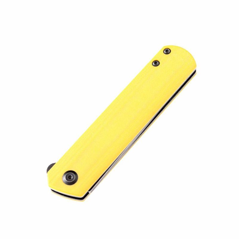 Foosa T2020T6 154CM Blade Yellow G10 Handle with Rolf Helbig Design Yellow | Folding Pocket Knives