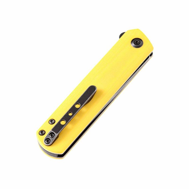 Foosa T2020T6 154CM Blade Yellow G10 Handle with Rolf Helbig Design Yellow | Folding Pocket Knives