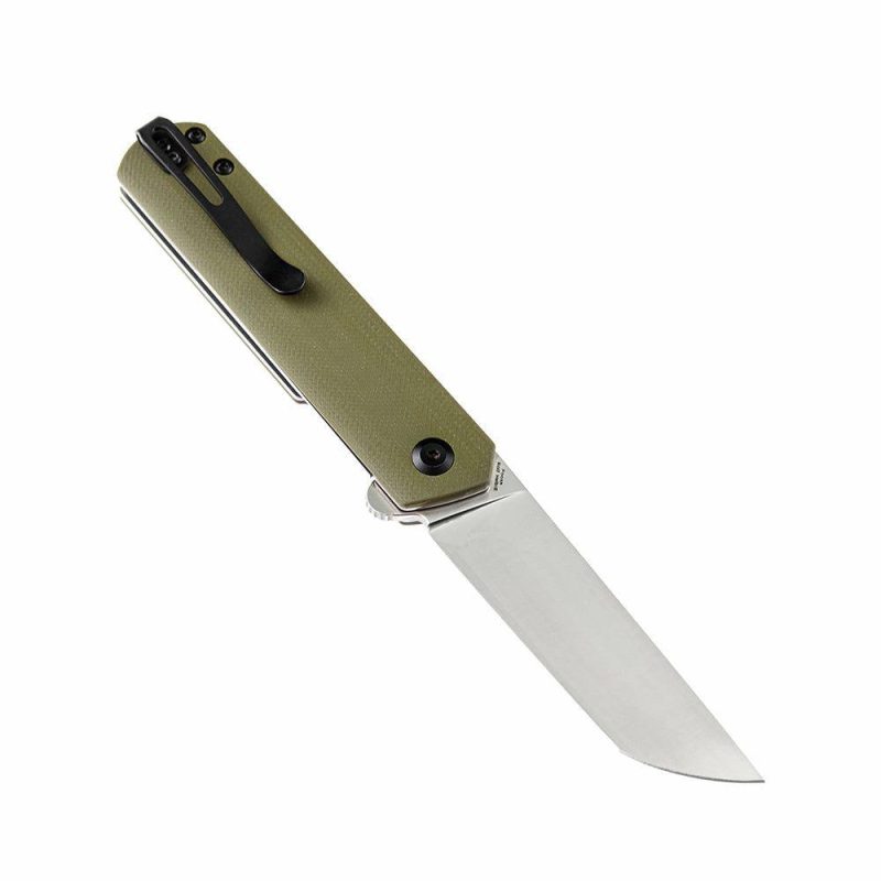 Foosa X2020T3 154CM Blade Liner Lock Folder OD Green G10 Handle Rolf Helbig Design Brown | Folding Pocket Knives