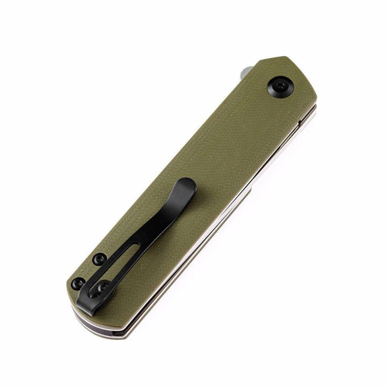 Foosa X2020T3 154CM Blade Liner Lock Folder OD Green G10 Handle Rolf Helbig Design Brown | Folding Pocket Knives