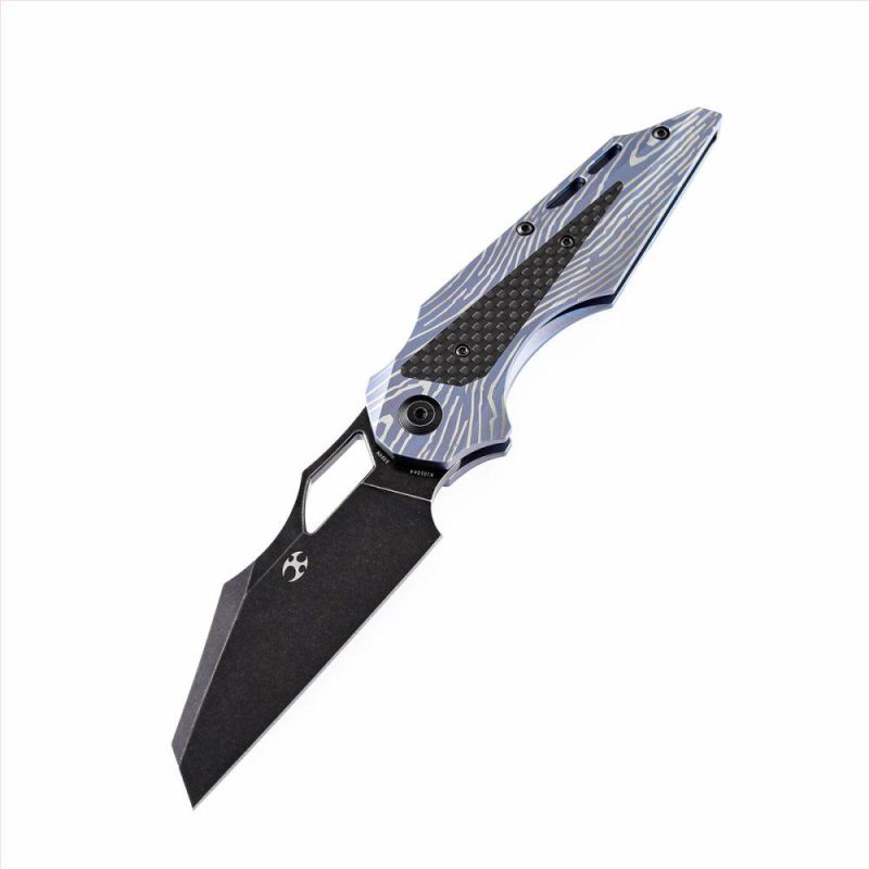 Genesis K1010A4 Jelly Jerry Lightning Strike Anodized Titanium Handle CPM-S35VN | Folding Pocket Knives