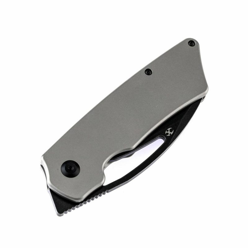 Goblin XL Thumb Hole Knife Titanium Handle ( 3.50”CPM-S35VN Blade) Marshall Noble Design-K1016A1 | Folding Pocket Knives