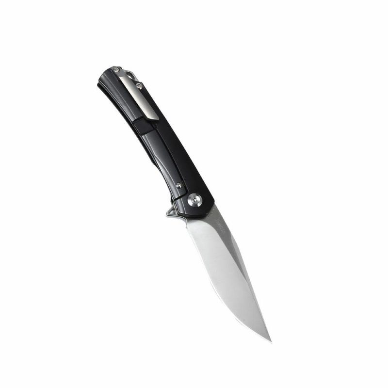 Gremlin Flipper Knife Carbon Fiber Handle (2.91" CPM S35VN Blade)Kim Ning Design-K2003A3 Black | Folding Pocket Knives