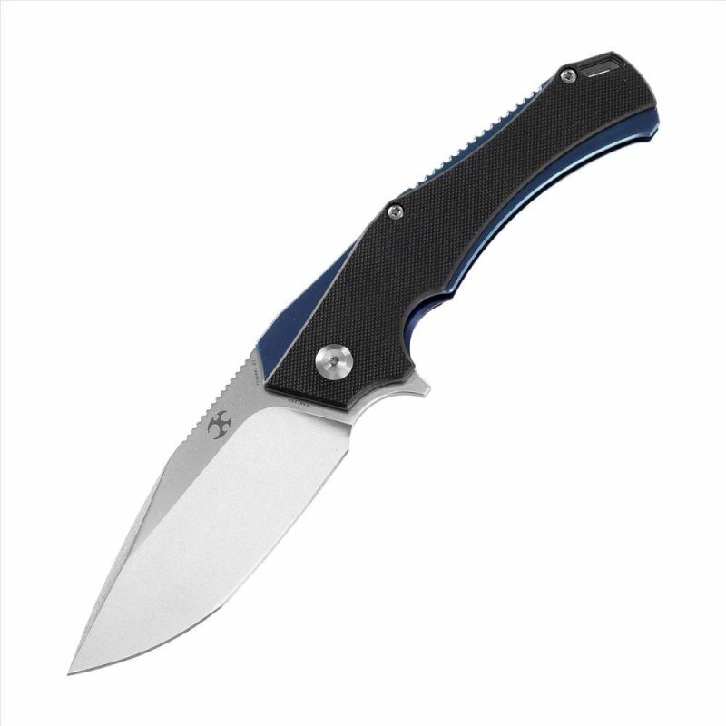 Hellx Tacitical Utility Pocket Knife with Stonewashed D2 Blade Black G10 Handle – T1008A1 Black | Folding Pocket Knives