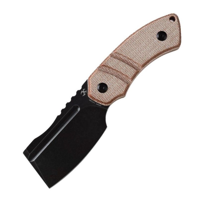 Korvid S Fixed Blade Brown Micarta + Kydex Sheath Handle (2.9" 14C28N Blade) Koch Tools -G2030A4 Brown | Fixed Blades