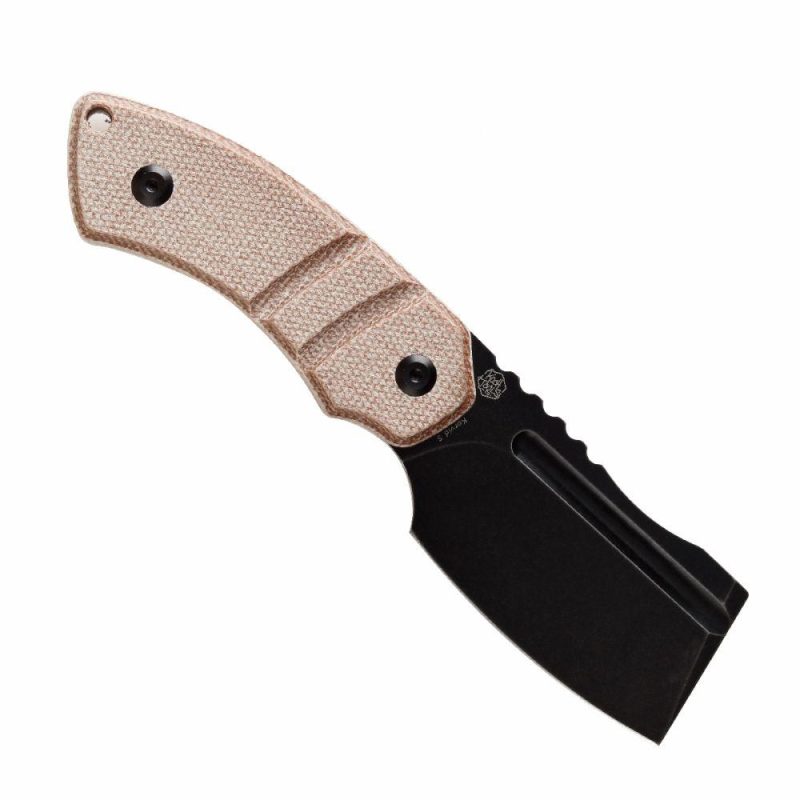 Korvid S Fixed Blade Brown Micarta + Kydex Sheath Handle (2.9" 14C28N Blade) Koch Tools -G2030A4 Brown | Fixed Blades