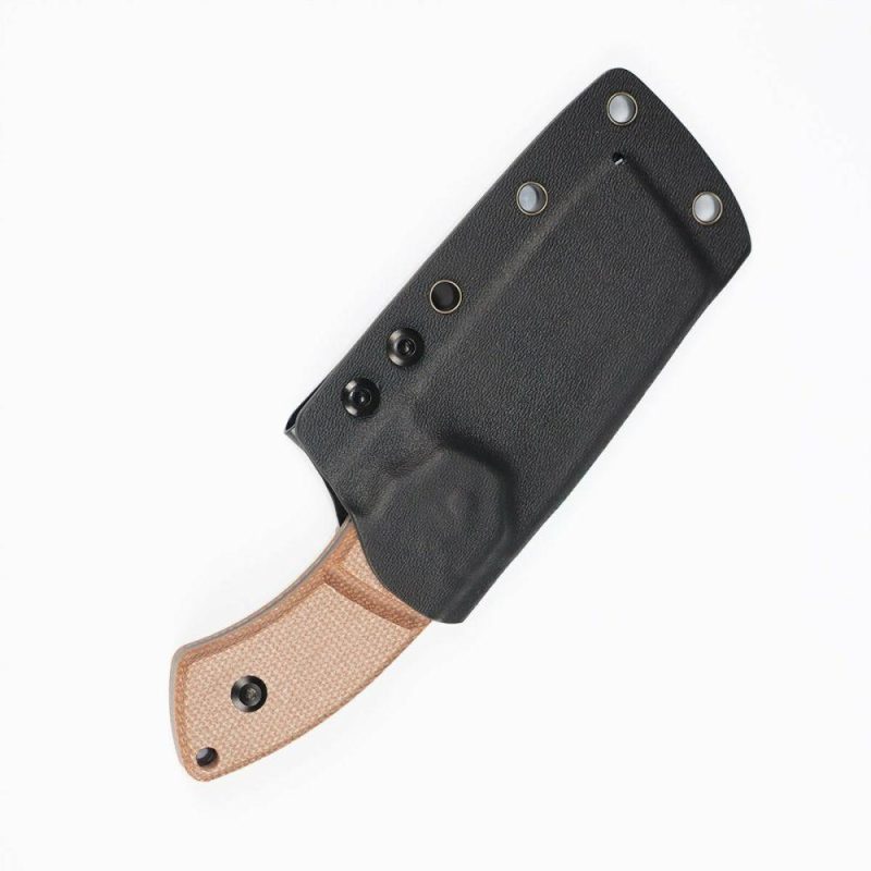 Korvid S Fixed Blade Brown Micarta + Kydex Sheath Handle (2.9" 14C28N Blade) Koch Tools -G2030A4 Brown | Fixed Blades