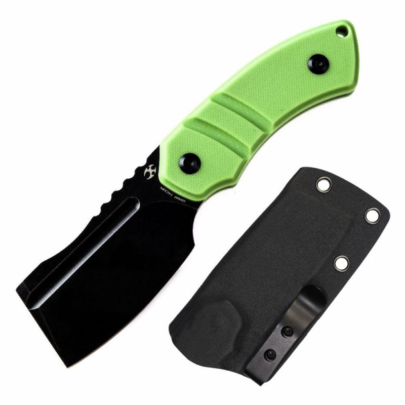 Korvid S Fixed Blade Grass Green G10 + Kydex Sheath Handle (2.9" 14C28N Blade) Koch Tools -G2030A3 Grass Green | Fixed Blades