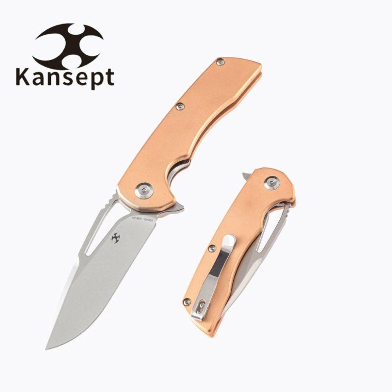 Kryo K1001C1 CPM-S35VN Blade Red Copper Handle with Kim Ning Design Red | Folding Pocket Knives