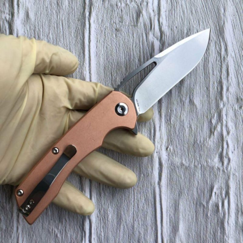 Kryo K1001C1 CPM-S35VN Blade Red Copper Handle with Kim Ning Design Red | Folding Pocket Knives