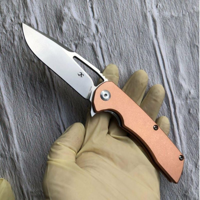 Kryo K1001C1 CPM-S35VN Blade Red Copper Handle with Kim Ning Design Red | Folding Pocket Knives