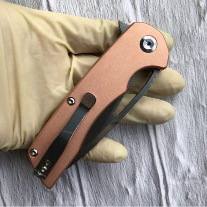 Kryo K1001C1 CPM-S35VN Blade Red Copper Handle with Kim Ning Design Red | Folding Pocket Knives