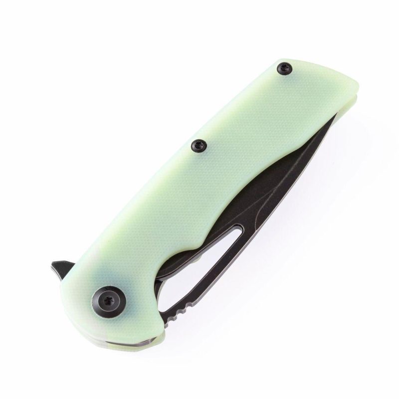 Kryo T1001A5 D2 Blade Jade G10 Handle with Kim Ning Design Jade | Folding Pocket Knives