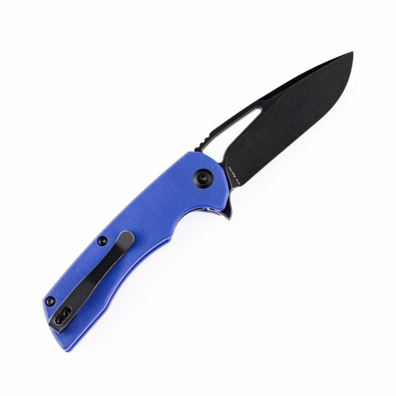 Kryo T1001B2 Black Coating D2 Blade Blue G10 Handle with Kim Ning Design Blue | Folding Pocket Knives