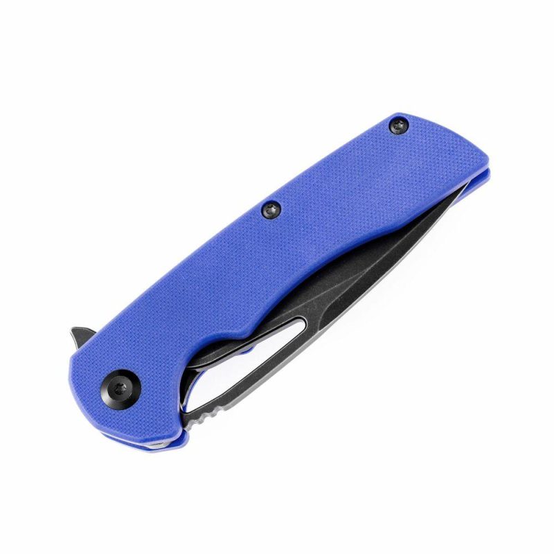 Kryo T1001B2 Black Coating D2 Blade Blue G10 Handle with Kim Ning Design Blue | Folding Pocket Knives