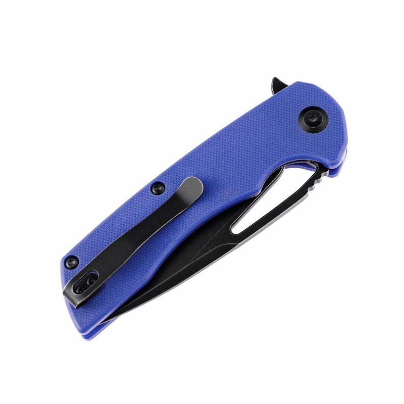 Kryo T1001B2 Black Coating D2 Blade Blue G10 Handle with Kim Ning Design Blue | Folding Pocket Knives