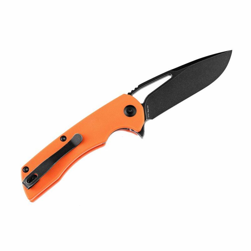 Kryo T1001B4 Black Coating D2 Blade Orange G10 Handle with Kim Ning Design Orange | Folding Pocket Knives