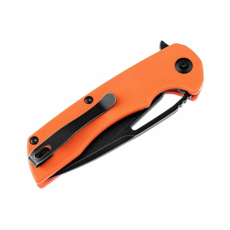 Kryo T1001B4 Black Coating D2 Blade Orange G10 Handle with Kim Ning Design Orange | Folding Pocket Knives