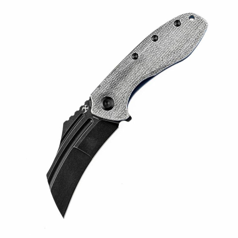 KTC3 T1031B1 Black TiCn Coated 154CM Blade Black Micarta Handle with Koch Tools Design | Folding Pocket Knives