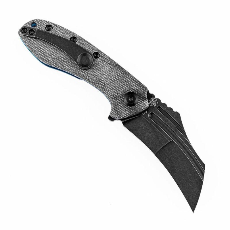 KTC3 T1031B1 Black TiCn Coated 154CM Blade Black Micarta Handle with Koch Tools Design | Folding Pocket Knives