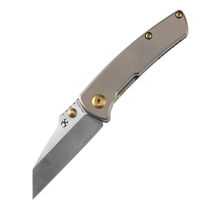 Little Main Street K2015A2 Bronze Anodized Titanium Handle with Dirk Pinkerton Design | Folding Pocket Knives