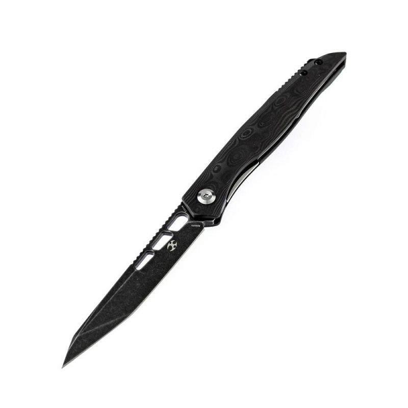 Lucky Star K1013T3 MaxTkachuk MaxTkachuk Rose Pattern Carbon Fiber Handle CPM-S35VN Blade | Folding Pocket Knives