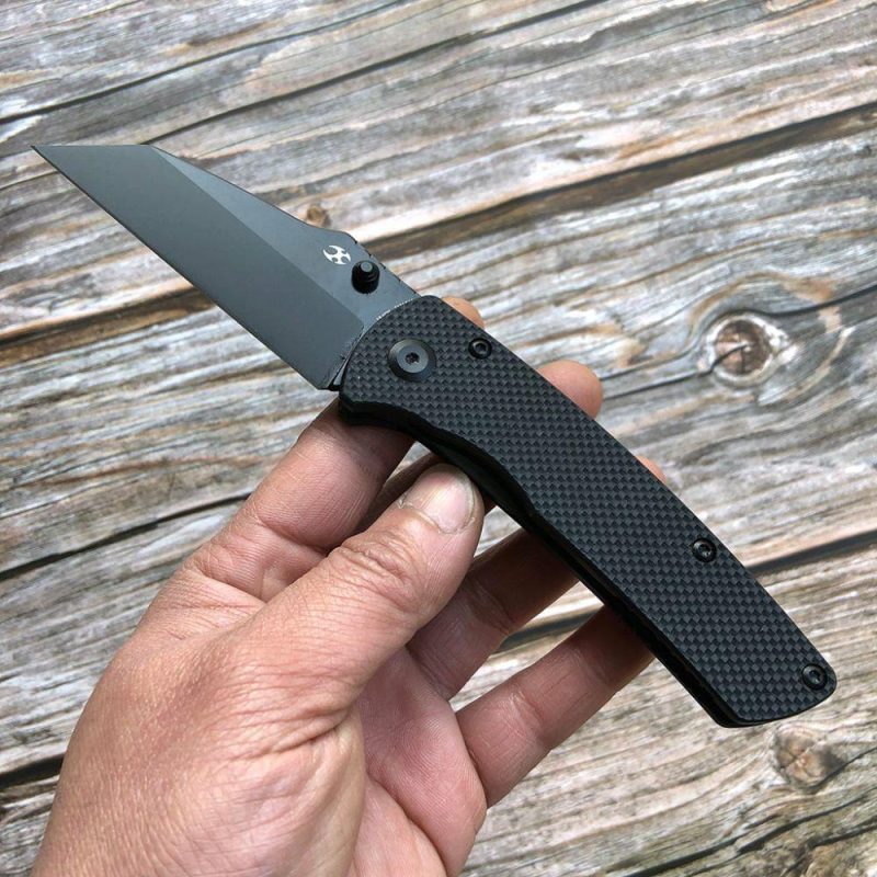 Main Street T1015A1 Black G10 Handle Black TiCn Coated 154CM Blade Dirk Pinkerton Design Black | Folding Pocket Knives